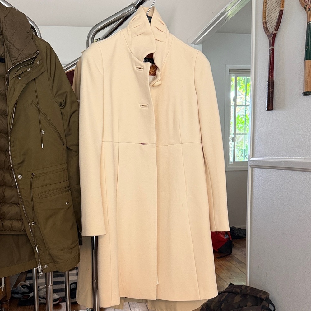 Vintage Jcrew Women’s Ivory Coat
